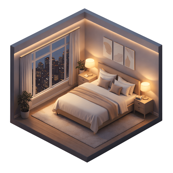 Airbnb room cost comparison illustration