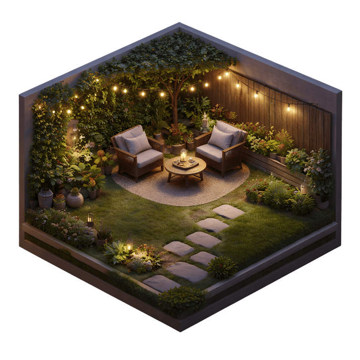 Garden cost comparison illustration