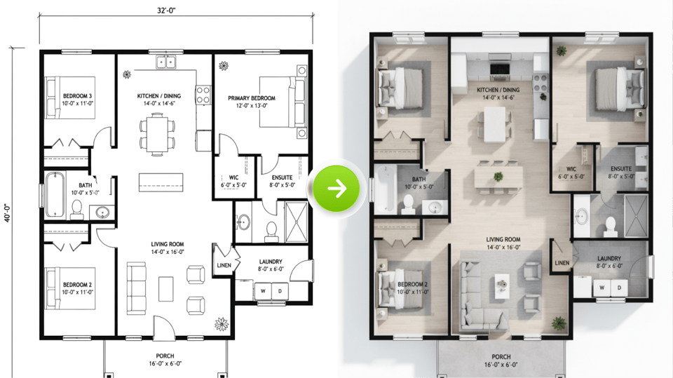 Floor Plan Render